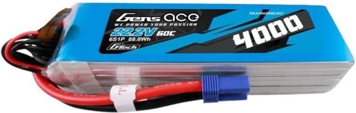 Gens Ace G-Tech 4000mAh 22.2V 60C 6S1P Lipo Battery Pack with EC5 Plug (22.20 V, 4000 mAh)