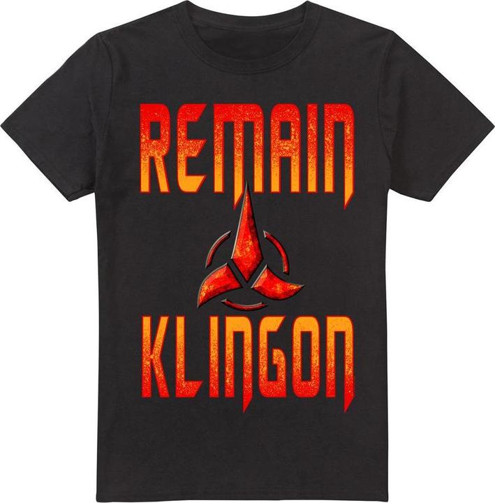 Universal Textiles Remain Klingon TShirt (S)