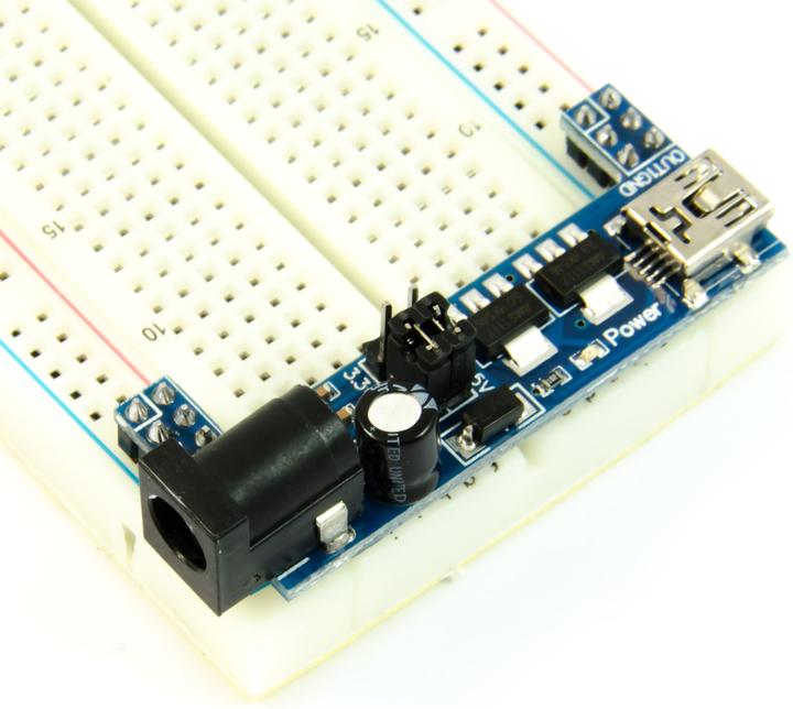 Produktbild Purecrea Power Adapter für Breadboard Steckbrett 5V / 3.3V Mini USB