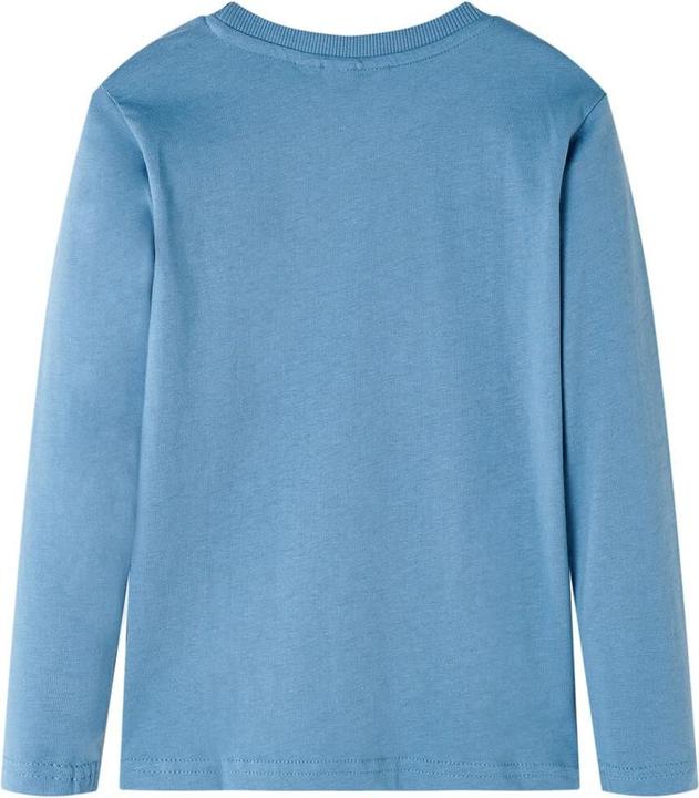Immagine prodotto VidaXL Camicia da bambino a maniche lunghe blu medio 128,Materiale: 100 (128)