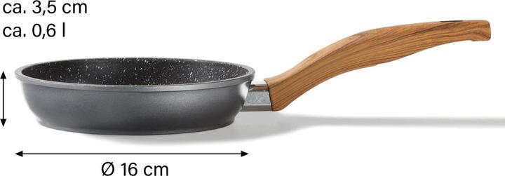 Produktbild Stoneline Back to Nature Bratpfanne 16 cm (16 cm, Bratpfanne, Aluminium)