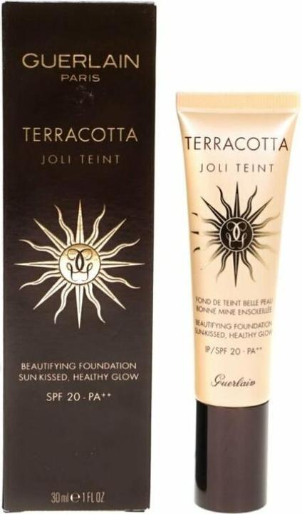 Actual product image Guerlain Terracotta Joli Complexion Ebony shining face base 30ml (Ebony)