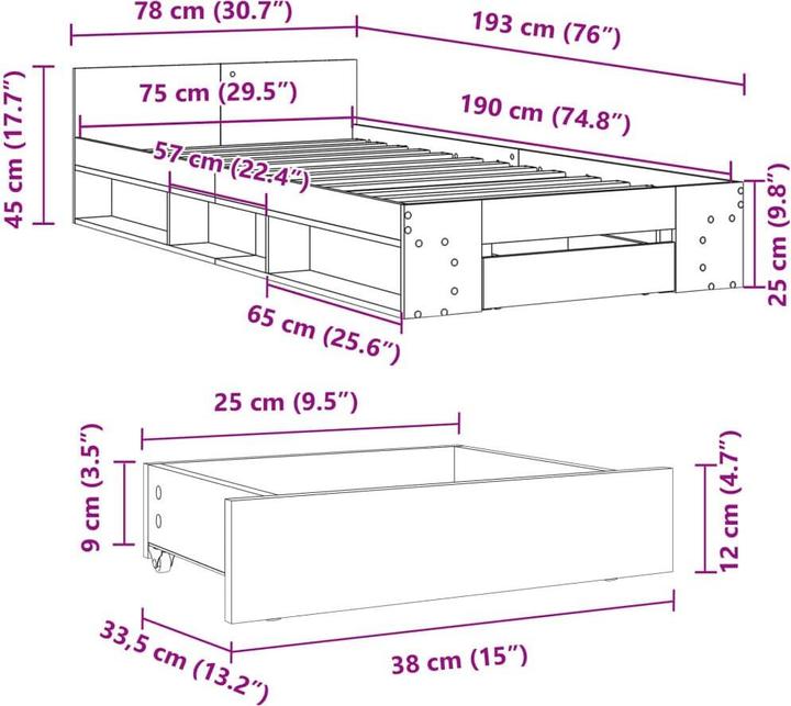 Produktbild VidaXL Keran (75 x 190 cm)