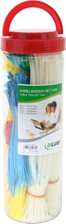 InLine Kabelbinder-Set (Fascette in plastica, 3.60 mm, 1000 pz.)