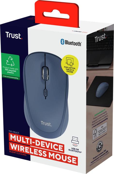 Produktbild Trust Yvi+ Multi-Device Wrls Mouse (Kabellos)
