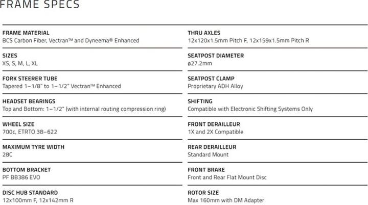 Valori nutrizionali e ingredienti Time Bicycles Alpe d'Huez Disc