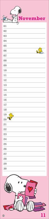 Produktbild Peanuts Geburtstagskalender (11 x 49 cm, Harter Einband, Deutsch)