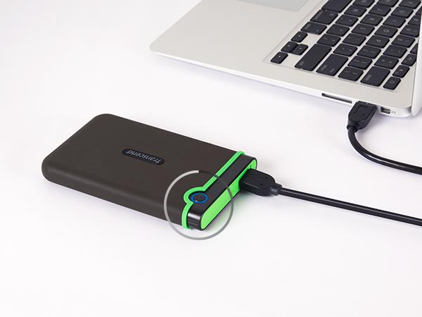 Actual product image Transcend StoreJet 25M3 (2 TB)