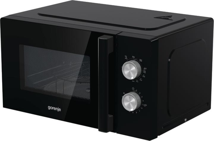 Actual product image Gorenje MO20E2BH Microwave Oven, Free Standing, Capacity 20 L, Power 800 W, No Ddisplay, Black (20 l)
