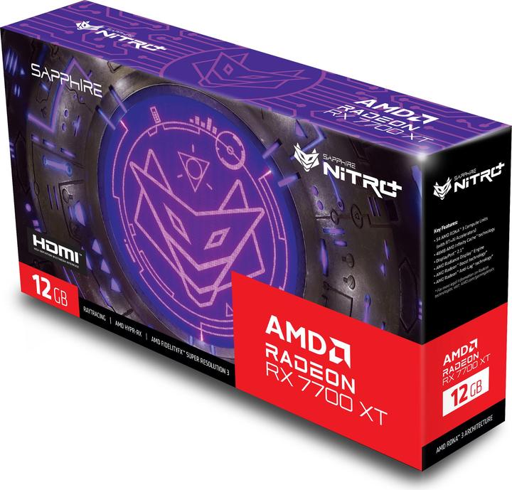 Actual product image Sapphire Nitro+ RX 7700XT (12 GB)
