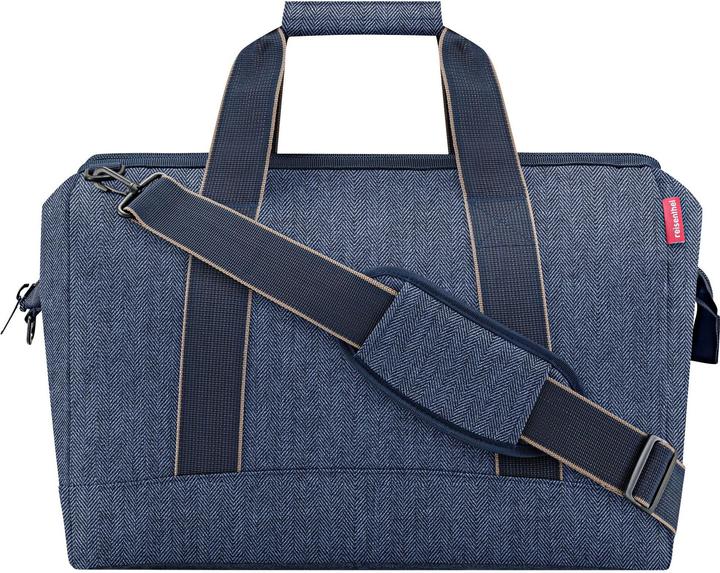 reisenthel Schultertasche Allrounder L Herringbone Dark Blue