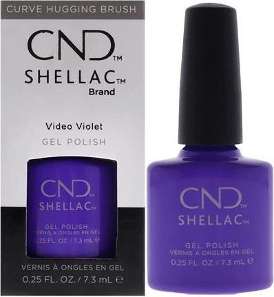 Actual product image CND Shellac - Colour Coat Video Violet (Violet, UV gel varnish)