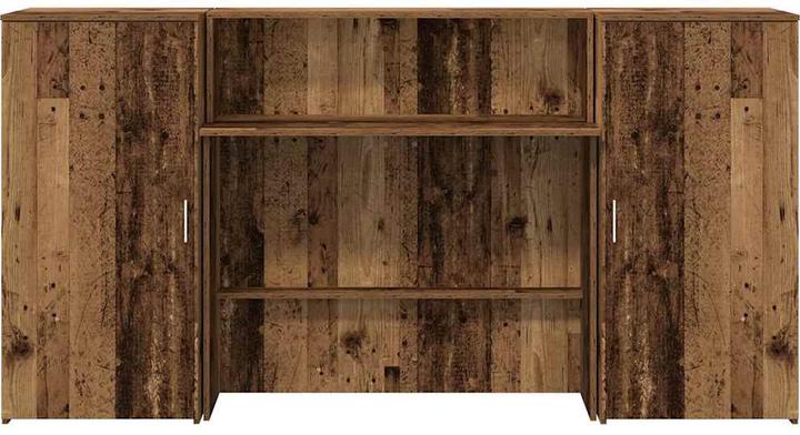 Actual product image VidaXL Reception counter in reclaimed wood look 200x50x103.5 cm wood-based material
