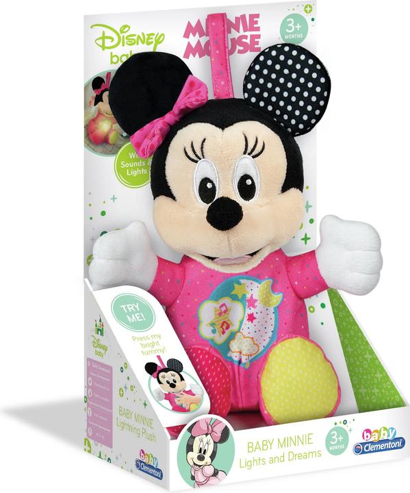 Image du produit Clementoni Peluche Minnie Mouse avec musique et lumière (28 cm)