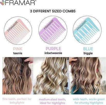 Immagine prodotto Framar Dreamweaver Set di pettinini per evidenziatori con fermagli a coccodrillo pastello 10 Pack