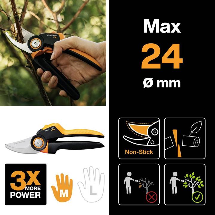 Produktbild Fiskars M P921 Astschere Bypass /Orange