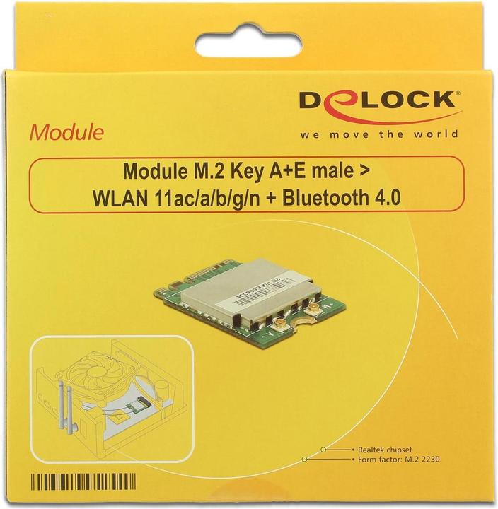 Actual product image Delock WLAN-AC M.2 Module Key A+E (M.2 A Key)