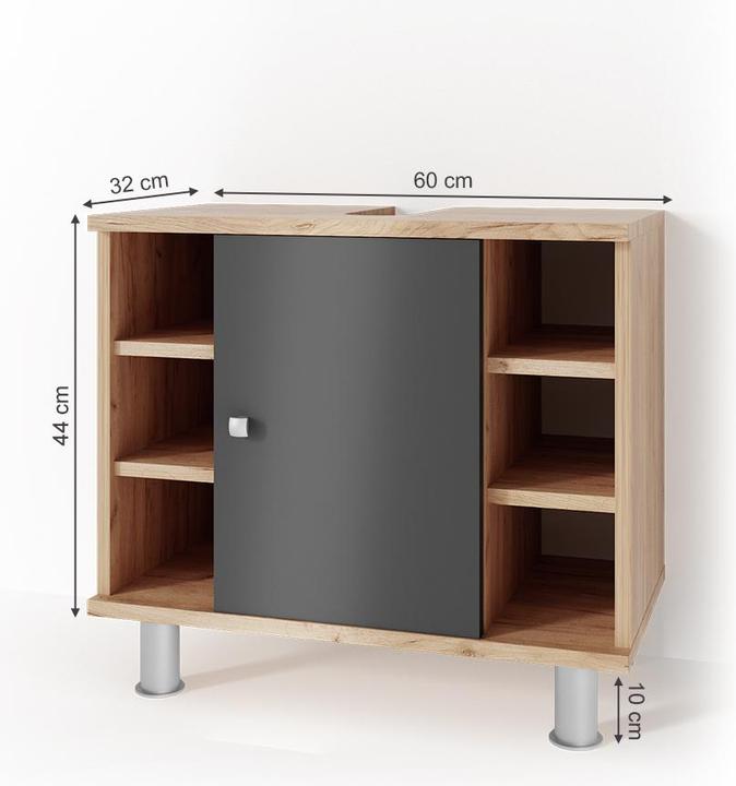 Anthrazit/Goldkraft Eiche