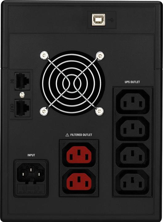 Actual product image Nilox Sai Premium Line Interactive Sinewave 3000 Va Nxgclisw3k2x9v2 (3000 VA, 2100 W, Line-interactive UPS)