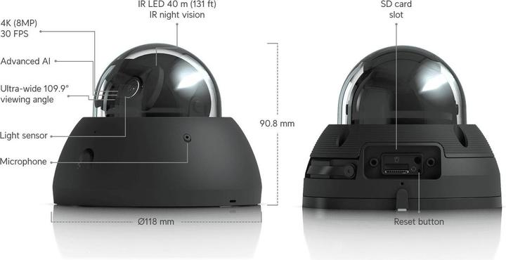 Productafbeelding Ubiquiti AI Dome (3840 x 2160 Pixels)
