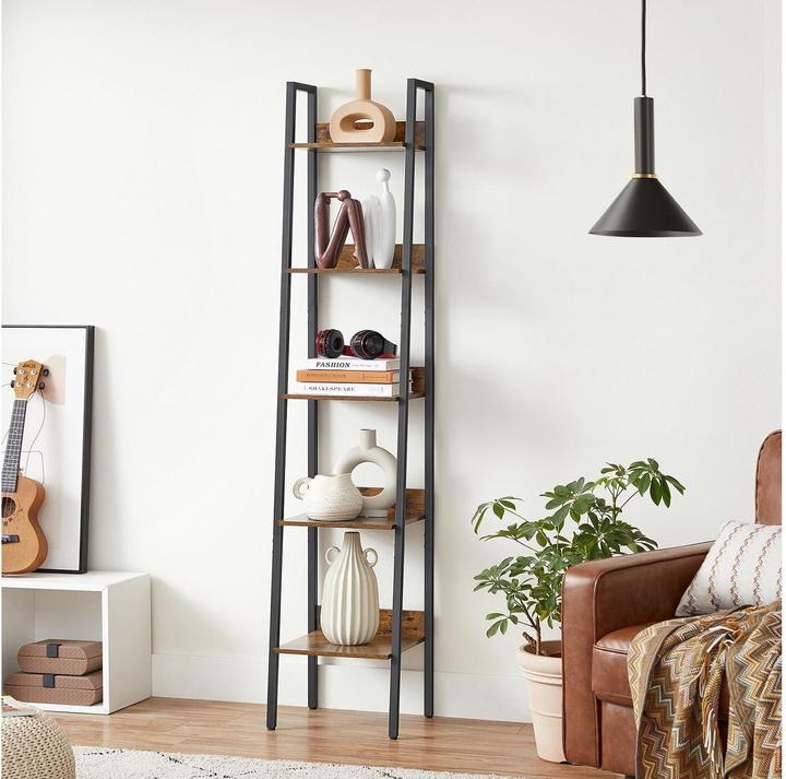 Actual product image Vasagle Bookcase brown, black 33.8 x 30.0 x 170.0 cm