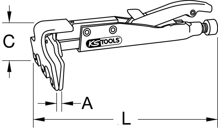 Produktbild KS Tools Schweiss-Gripzange (205 mm)
