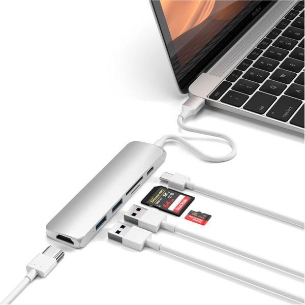 Produktbild Satechi USB-C Slim Multiport V2 (USB-C, 6 Ports)