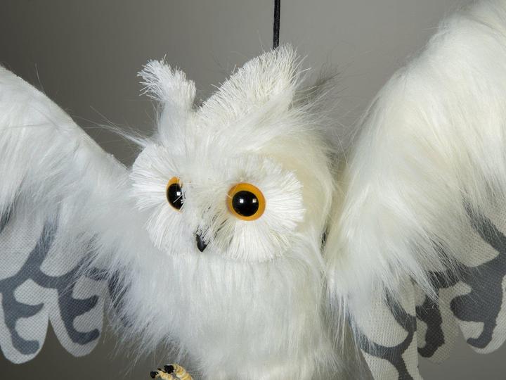 Produktbild Europalms Halloween Schnee-Eule, animiert, 80cm