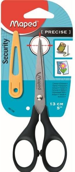 Magni Maped M681700 - Schere Precise, 13 cm mit Klingenschutz, schwarz (13 cm)