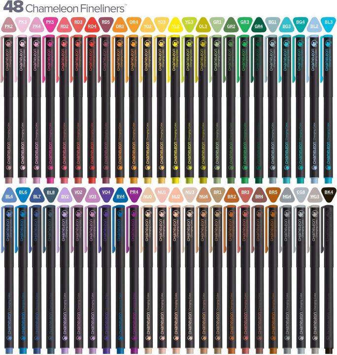 Image du produit Chameleon Ensemble Fineliner (Multicolore, 48 x)