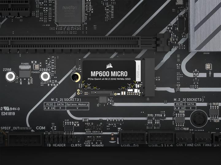 Actual product image Corsair MP600 Micro (1000 GB, M.2 2242)