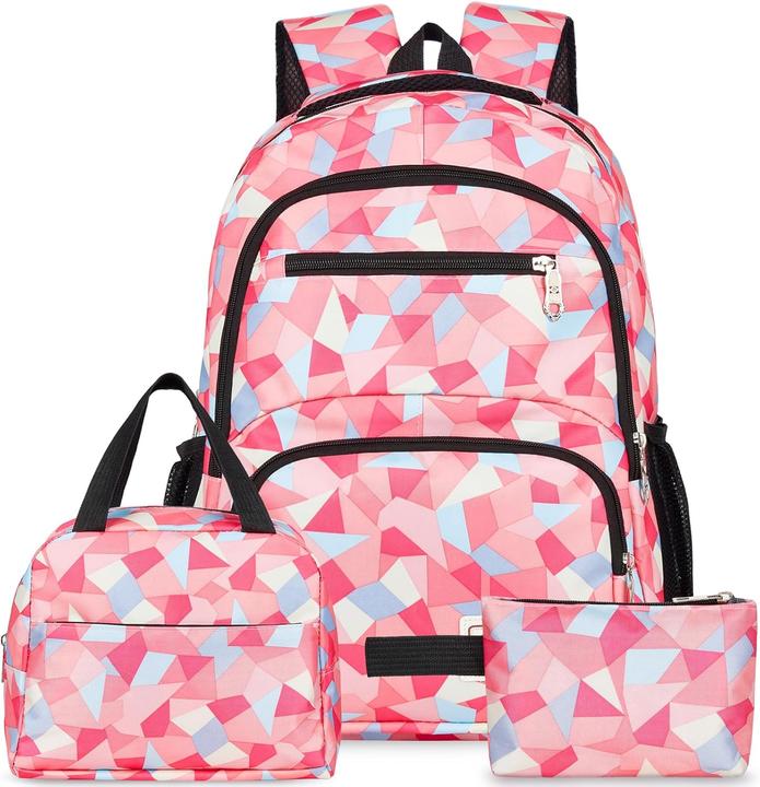 Actual product image Yarmiene 3-teiliges Schulrucksack-Set mit Lunchtasche und Federmäppchen