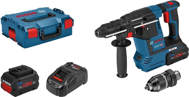 2 x Akku ProCORE18V 8.0Ah, GBH 18V-26F, Schnellladegerät