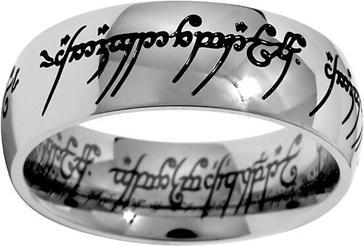 Actual product image Silvego Steel Ring of Power from Lord of the Rings movie RRC2010 - Circuit: 57 mm (57)