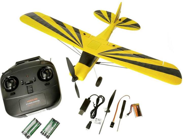 Actual product image Modster MDX CUB Yellow RC powered model RtF 450 mm (Multi motor)