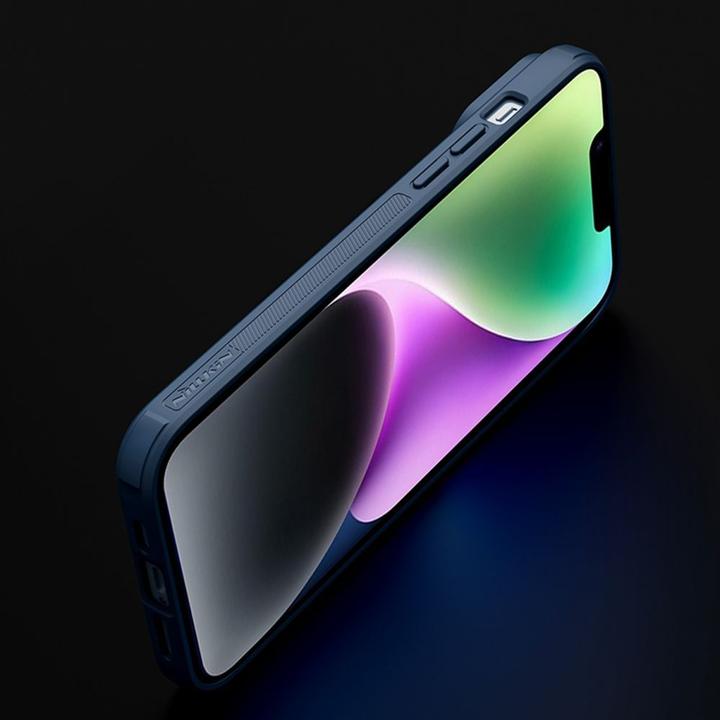 Immagine prodotto Nillkin Corazza S-Hull testurizzata per iPhone 14 Pro Max con copertura della fotocamera verde scuro (Apple iPhone 14 Pro Max)