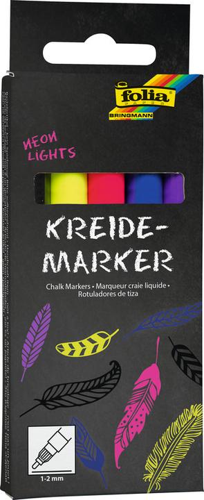 Folia Neon Lights (Violet, Pink, Blue, Yellow, Black, 2 mm, 5 x)