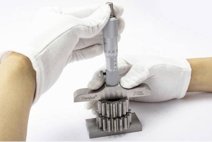 Actual product image Dasqua 4611-8125 Tiefenmikrometer mit Kontrollmass 0 - 150 mm DIN 863 (0.15 m)