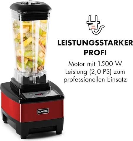 Produktbild Klarstein Herakles 4G Professioneller Standmixer 1500W2 Liter, Ohne BPA (1500 W)