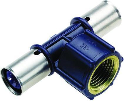 Produktbild Wavin 16x1/2x16 mm Tigris plast pres t-stykke m/muffe t/alupex