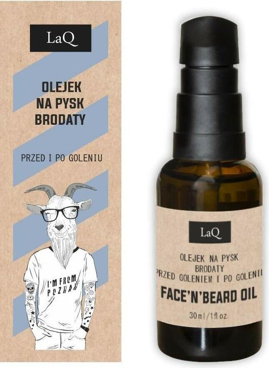 Actual product image LaQ Oil for bearded snhest and without bristles softens the beard and smoothes the snhest 30ml (30 ml)
