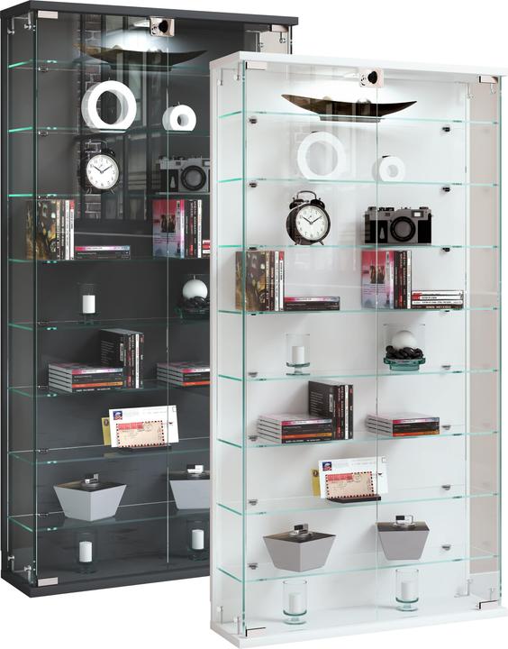 Produktbild VCM Wandvitrine Glasvitrine Relas L (59 x 17 x 114 cm)