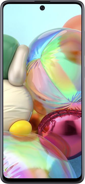 Actual product image Samsung Galaxy A71 EU (128 GB, Prism Crush Silver, 6.70", Dual SIM + SD, 64 Mpx, 4G)
