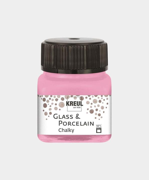 Image du produit Kreul Peinture pour porcelaine et verre (Rose bonbon, 20 ml)