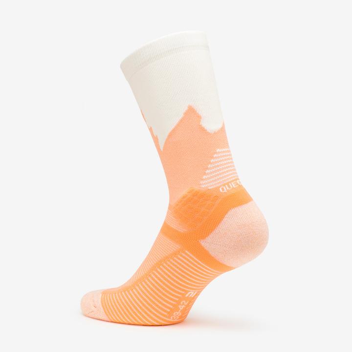 Image du produit Quechua Chaussettes randonnée - hike 500 high gris et abricot x2 paires (35, 38)