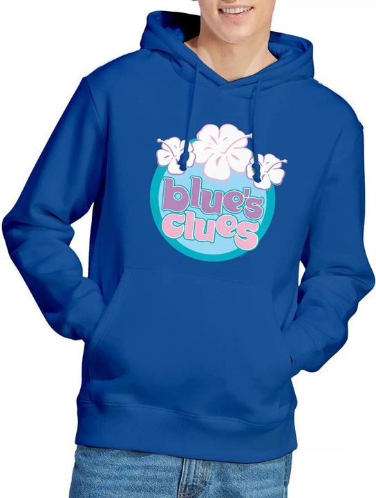 Immagine prodotto Blue´s Clues Blue's Clues Hawaiian Felpa con Cappuccio Fiori Uomo (L)