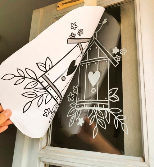 Actual product image Vorlagenmappe Fensterdeko mit dem Kreidemarker - Frühling & Sommer (German, Olya Kamieshkova, 2023)