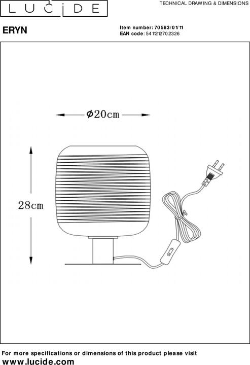Image du produit Lucide Eryn (E27)