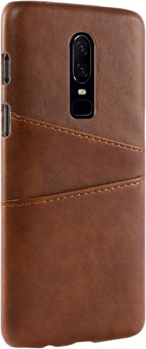 Actual product image Screenguard OnePlus 6T CardCaddy Leather Backcase with Card Pockets (OnePlus 6T)