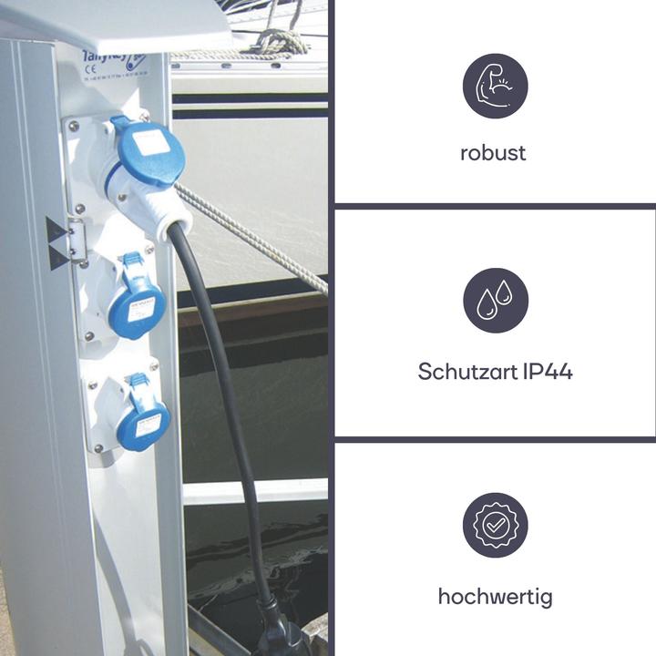 Produktbild Perel KABEL - SCHUKO-STECKER AUF CEE-KUPPLUNG - 3 m (3 m)